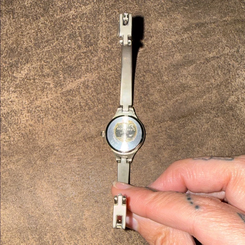 Silver Women's Analog Bangle Watch - Silver